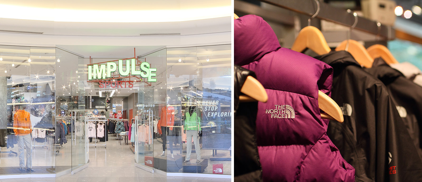 Impulse Sports Fairchild Retail strategic expansion into the rocketing athleisure retail industry is marked by Impulse Sports, a clothing store that offers customers the best in sportswear brands including high-end names.